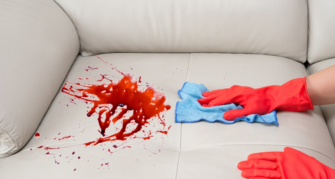 Blood Spills on Furniture