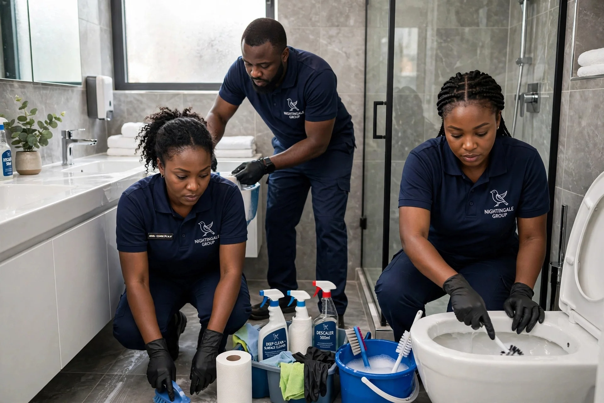 Deep Cleaning a Bathroom
